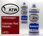 Preview: Volkswagen, Colorado Red Metallic, L97D: 400ml Sprühdose + 400ml Klarlack - Set, von ATW Autoteile West.